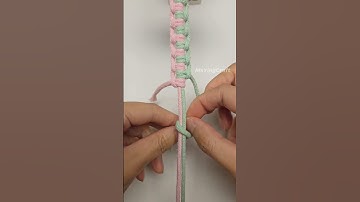 How to Tie the Knot | Easy Macrame & Bracelet Tutorial  #shortstutorial #diy #macrame #knotting