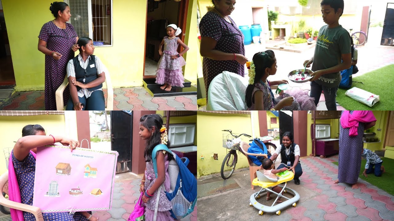 தீபாவளி முடிஞ்சு  ஸ்கூல்க்கு கலர் dress தான் போட்டுக்கிட்டு போகணுமாம்... Mrs.Abi