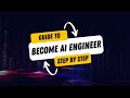 Step-by-Step guide to become AI Engineer