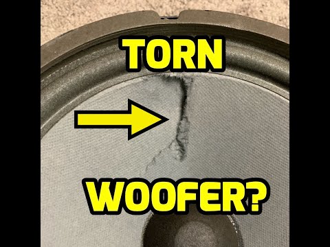 Paper Cone Speaker Repair- You Can Fix It!!!
