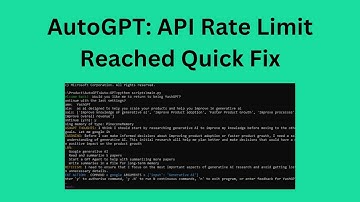 Quick Fix for AutoGPT API Limit Reached 🛠