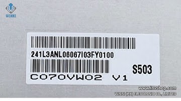 a-Si TFT-LCD C070VW02 V1 7" 800*480 LCD panel for AUO