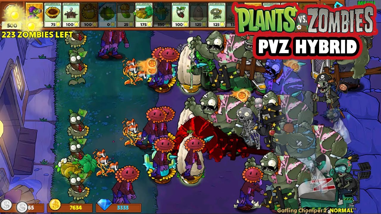 PVZ Plants vs Zombies Hybrid - Gatling Chomper 2 | Gameplay Walkthrough