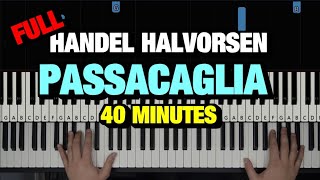 HOW TO PLAY PASSACAGLIA BY HANDEL/HALVORSEN - PIANO TUTORIAL LESSON (FULL PIANO SOLO)