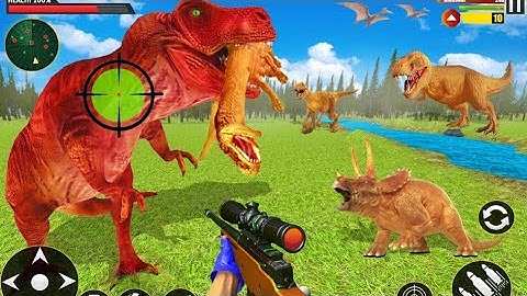Real Dino Shooting Hunter Game 3D – Android Gameplay