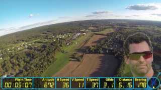 Wingsuit HUD  'Head Up Display' - test