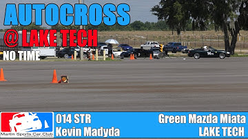 014 STR - Mazda NB Miata takes on the autocross course at Lake Tech with Martin Sports Car Club