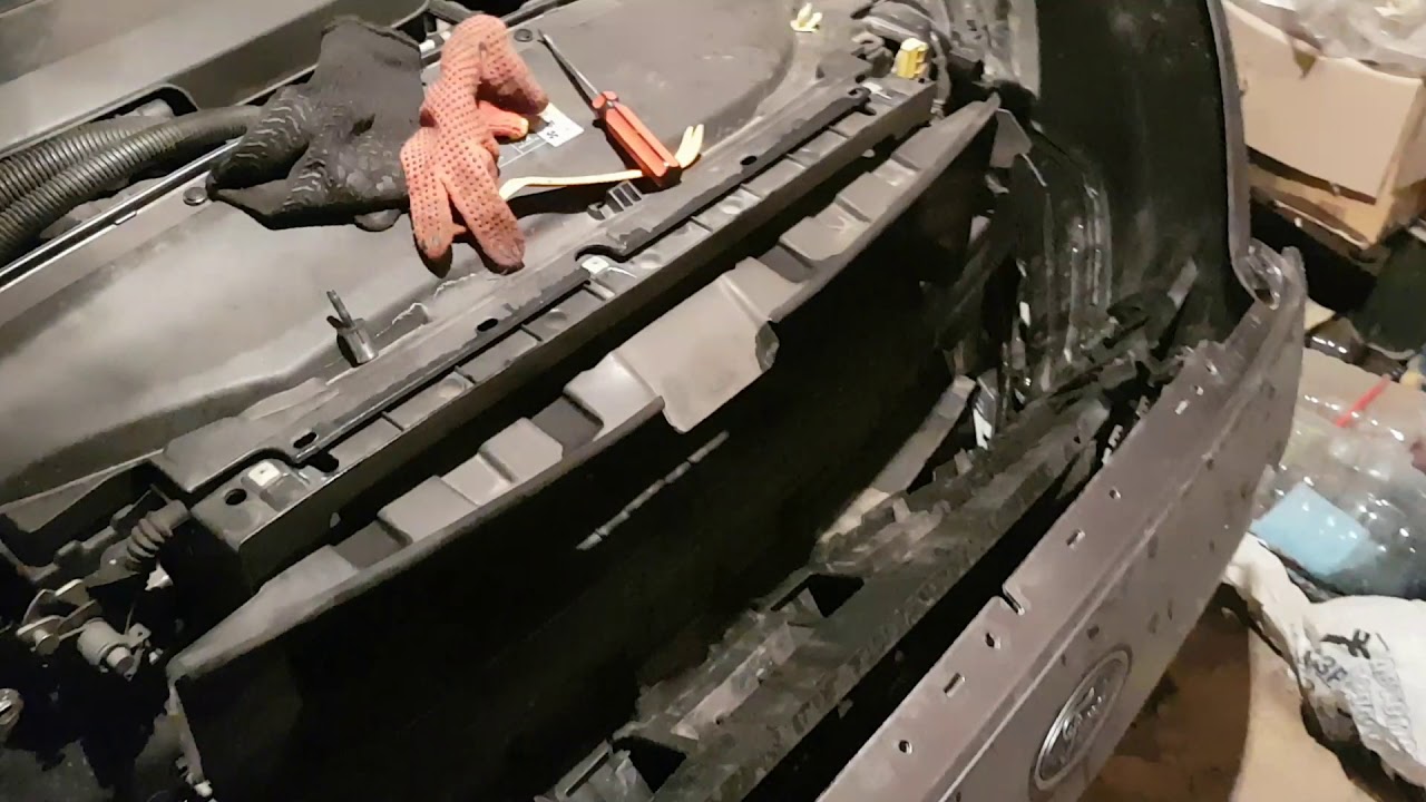 Замена передних ламп ближнего света на ford fusion 2013 usa - YouTube