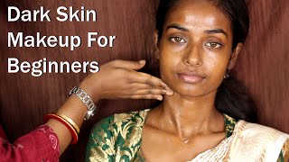 Dark Skin Bridal Makeup For Beginners / South Indian Bridal Makeup Tutorial