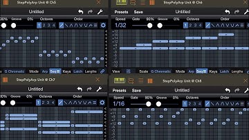 SPA AUv3 - 4 Instances in AUM = Full pattern with one key press.