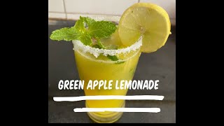 GREEN APPLE LEMONADE RECIPE || REFRESHING DRINK