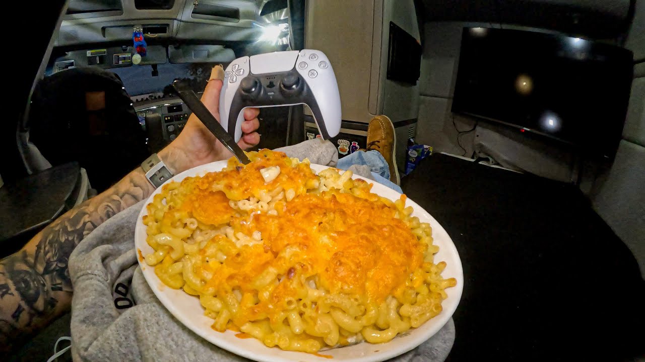 Cooking Mac & Cheese inside of My Truck *southern style*