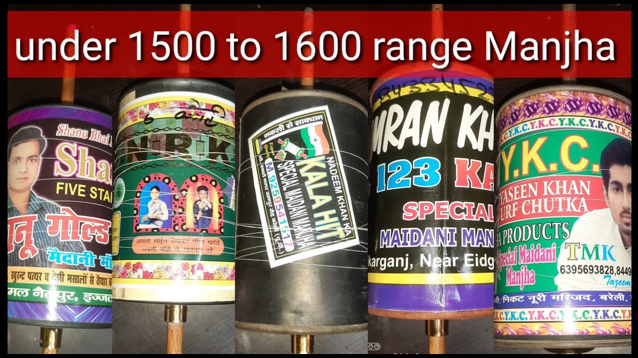under 1500 to 1600 range Totally maydani Manjha collection...amazing kite gallery kanpur 8299475371