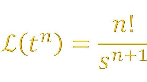 002 APLACE TRANSFORM. PROVE t^n = n!/s^n+1. LAPLACE FOR COLLEGE AND HIGH SCHOOL. LAPLACE MADE EASY