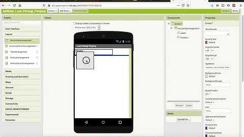 Aplikasi Luas Persegi Panjang dengan MIT App Inventor 2
