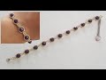 Simple and elegant bracelet/Beaded bracelet tutorial/How to make easy jewelry/Diy Beading