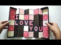 Love Photo Box Tutorial | Photo Zig zag Card | Valentine Love Day Card Tutorial | Crafts Space