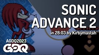 Sonic Advance 2 by Kirbymastah in 28:03 - Awesome Games Done Quick 2023