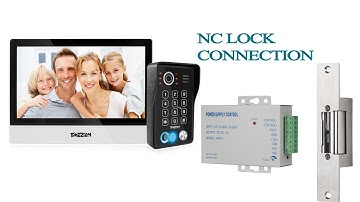 Connect NC lock with power supply control for the model MZ-IP-V1026TW & MZ-VDP-NA262F