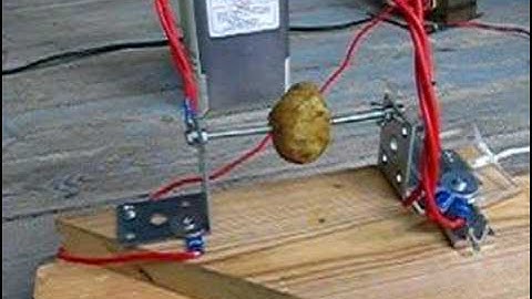 Potato + Defibrillator capacitor