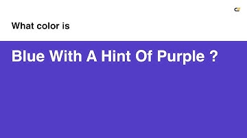 Blue With A Hint Of Purple color #533cc6 hex color - Blue color - Warm color 533cc6