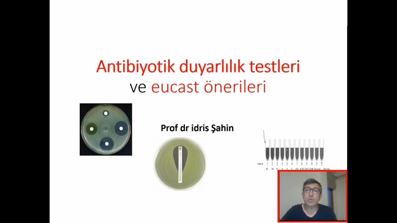 Antibiyotik Duyarlılık Testleri ve Eucast Önerileri   &   Prof Dr İdris Şahin