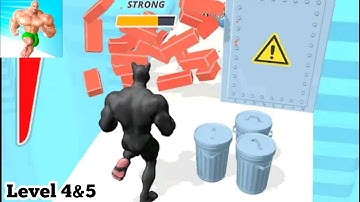 MUSCLE💪RUSH :1VS 9999 All Levels Gameplay Android,ios Level (4-5)