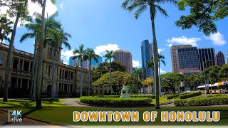 Honolulu Downtown | Chinatown 🌴 Hawaii 4K Driving