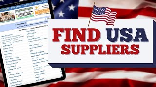 How To Find USA Suppliers For Amazon FBA & Shopify