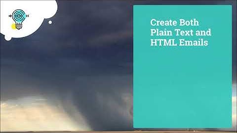 Email deliverability - Create Both Plain Text and HTML Emails