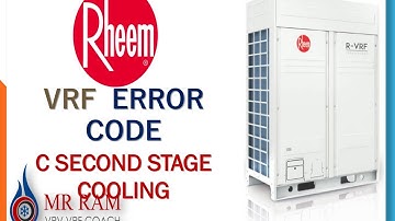 Rheem VRF Error code C second stage(ENGLISH)