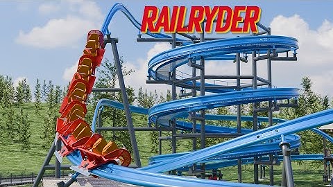 S&S RailRyder Spiral Lift Concept | Blender Animation