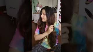 Fast hair straightening routine #hairshorts #ShortVideo #nidhishorts