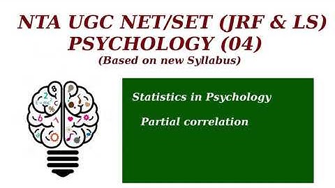 Partial correlation | Statistics in Psychology