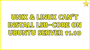 Unix & Linux: Can