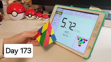 Best of Day 173 Cubing Challenge (14.54) #noobcuber #speedcubing #asmr