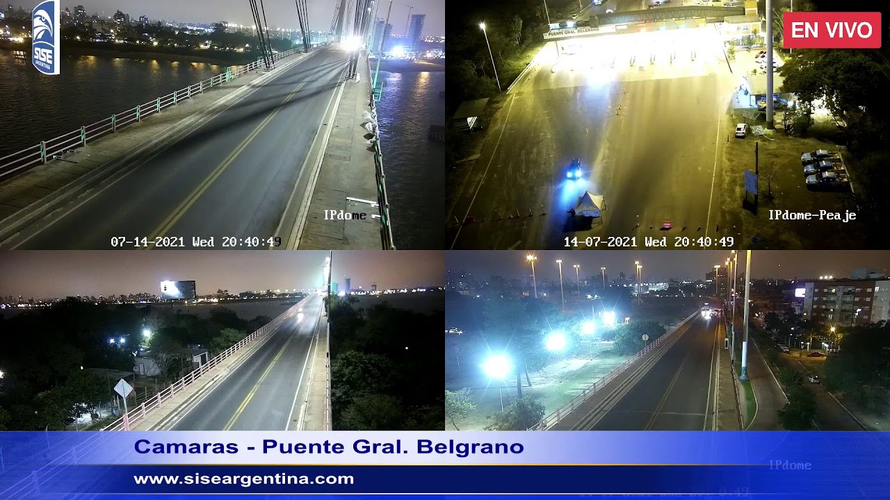 Camaras en vivo Puente Gral Belgrano - SISE Argentina®