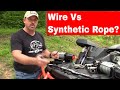 Wire Vs Synthetic Rope on Warn Winch - Pros & Cons with Fisher