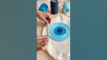 DIY Evil Eye Bag 😱 #crafteraditi #handmade #diy #shorts #evileye #handmadebag @CrafterAditi