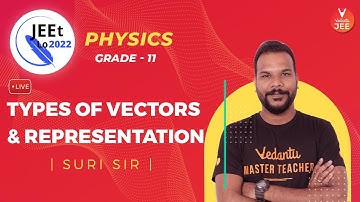 Vectors | Types of Vectors & Representation | Class 11 | JEE Main 2022 | JEEt Lo 2022 | Vedantu JEE