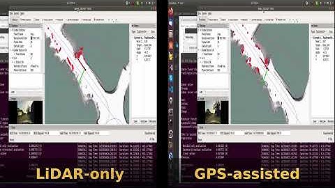 ROS Cartographer pure-localization (2D) - LiDAR-only and GPS-assisted comparism