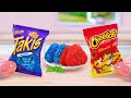 Takis Vs Cheetos Challenge🐯 Want A Miniature Cheetos Chicken Cheese Sandwich Shape🏆Tina Mini Cooking