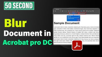 How to blur document in adobe acrobat pro dc (Quick & Easy)