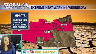 Southern Arizona is on Alert for Extreme Heat set to impact Wednesday