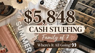 ✨Cash Envelope Stuffing $5,848 | Weekly Expenses + Sinking Funds + Savings Challenges 💸