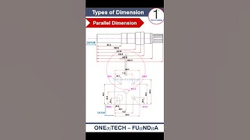Types of Dimensions #dimensions #engineeringdrawing