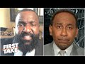 Kendrick Perkins tells 'miserable' Knicks fan Stephen A. to stop complaining | First Take