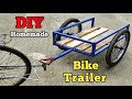 How To Build a DIY Cargo Bicycle Trailer - Cargo Bike Trolley Cart Homemade