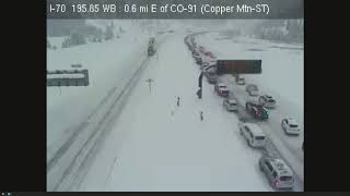 Avalanches bury part of Interstate 70 in Summit County, Colorado