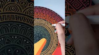 Abstract Mandala Art on Canvas | She Draws #arttherapy